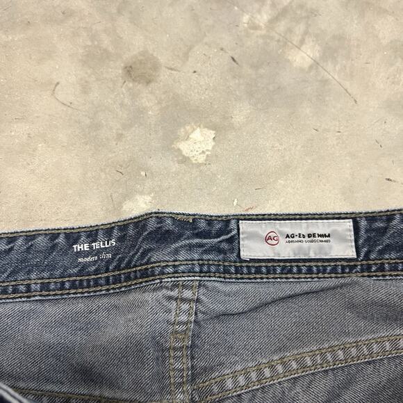 AG Adriano Goldschmied Jeans Men’s Size 34x34 The Tellis Modern Slim Distressed - Picture 4 of 9